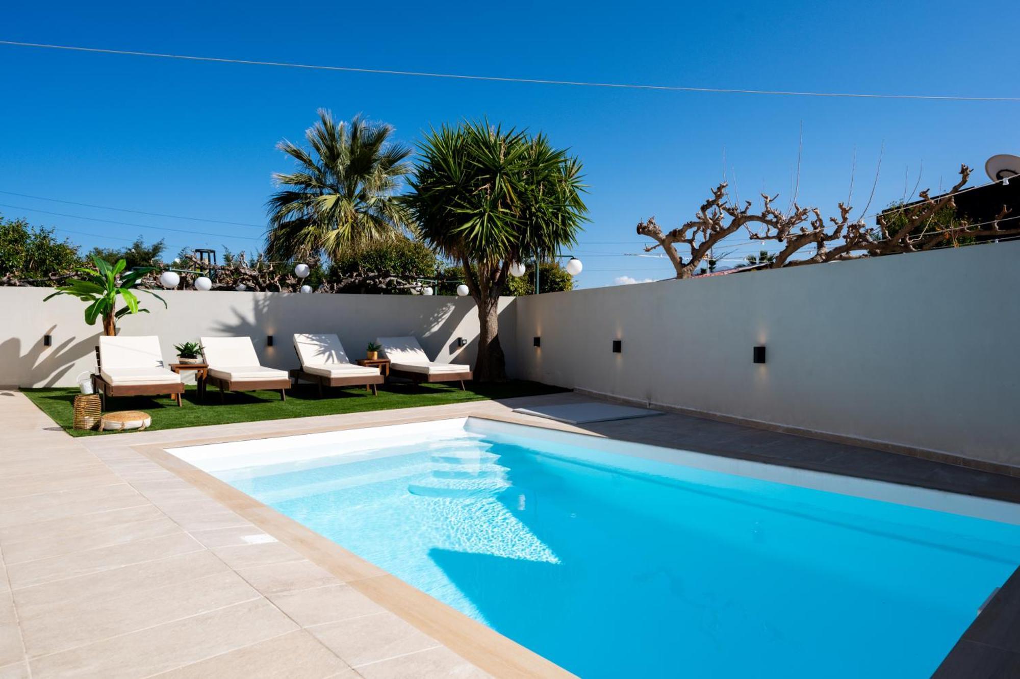Searenity Villa Malia With Private Swimming Pool Exterior foto